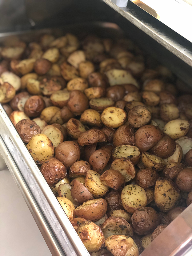 Delicious roasted potatoes from Halifax's choice caterer (Catering by The Summit Cafe)