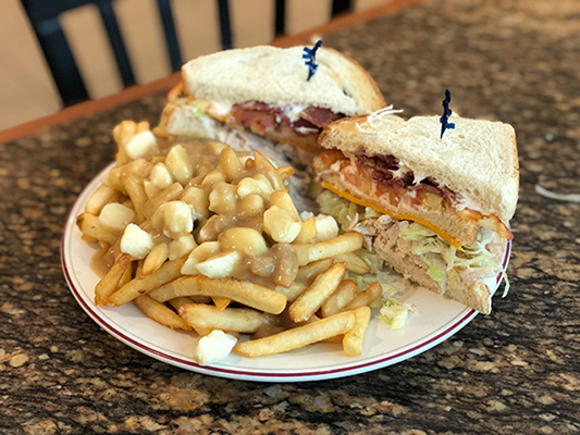 Fresh Made Club Sandwich  By The Summit Cafe